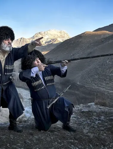 Горцы в горах Кавказа