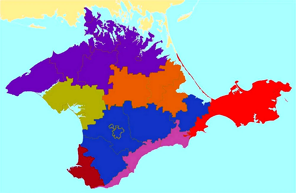 Границы районов Крыма