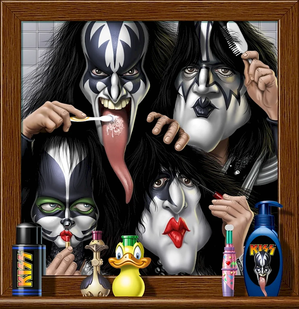 Группа Kiss шарж