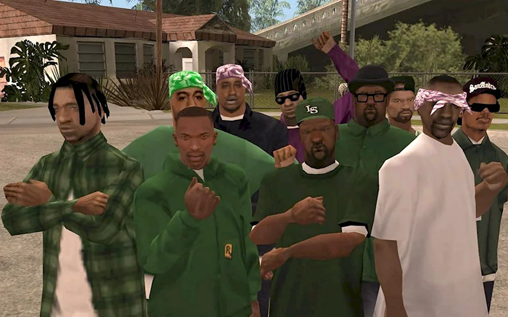 ГТА Сан андреас Grove Street Families