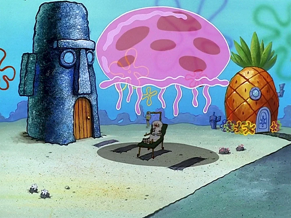 Губка Боб квадратные штаны медуза