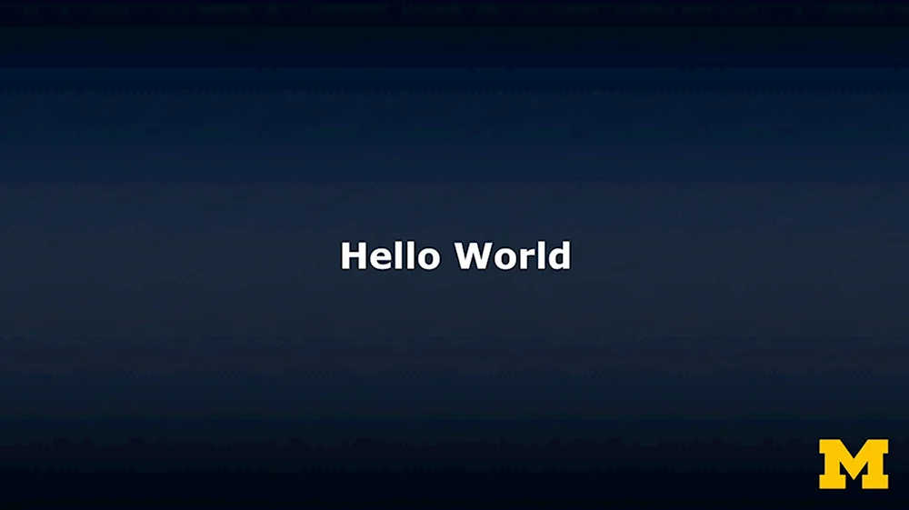 Hello World