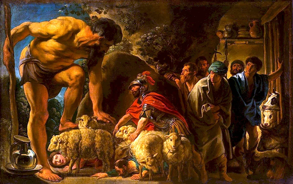 Якоб Йорданс Одиссей в пещере Полифема