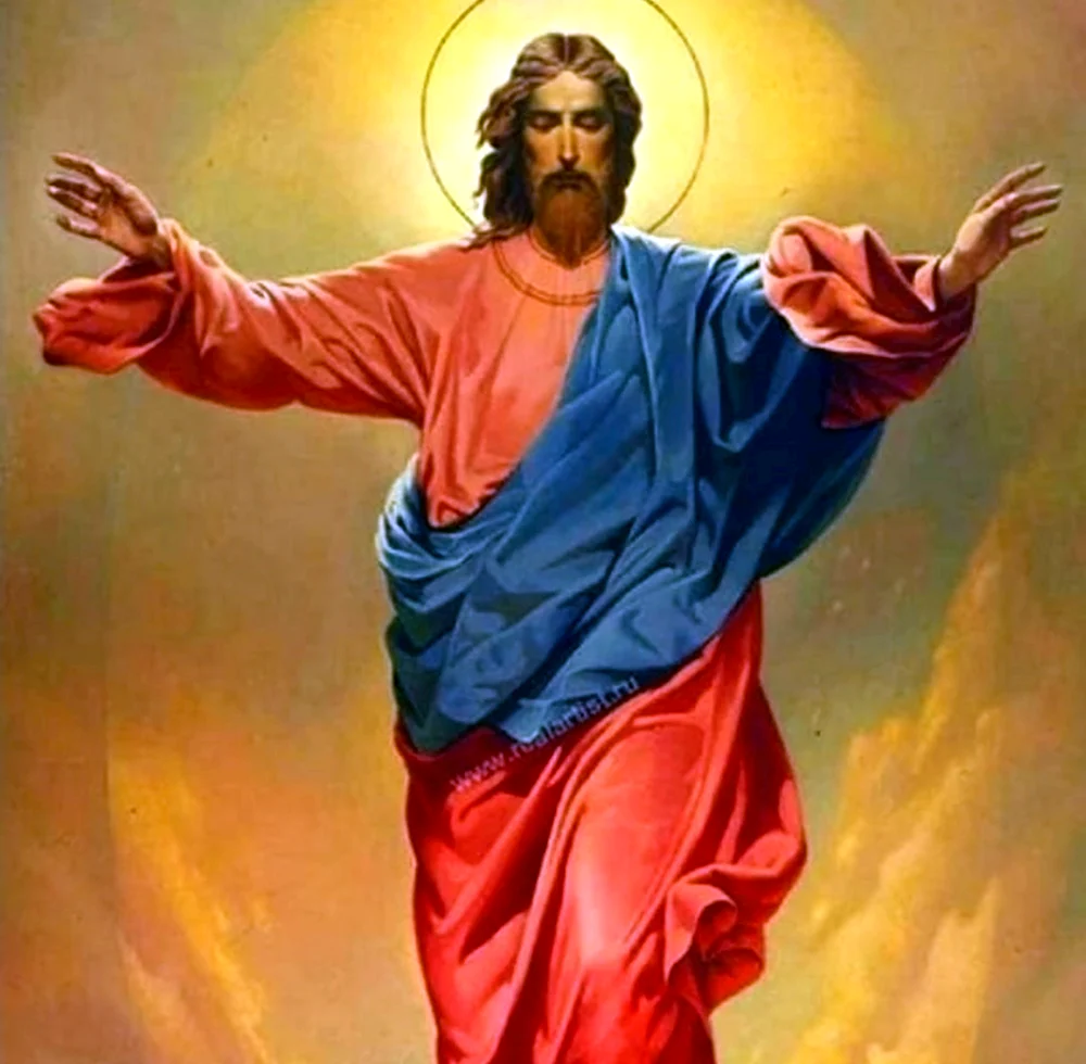Икона Христос Воскресе Вознесение