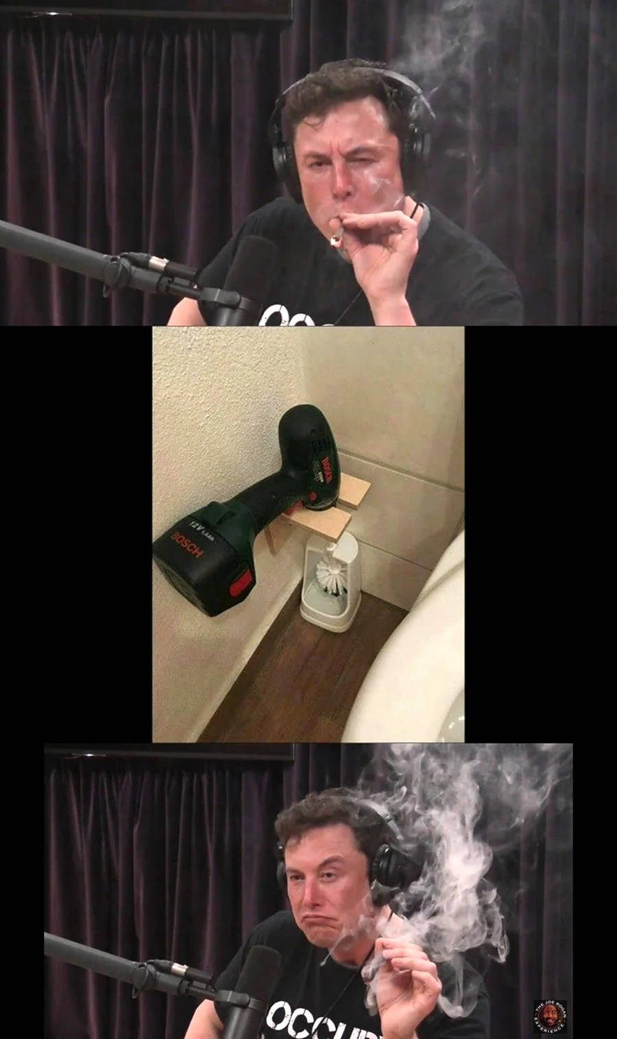 Илон Маск курит