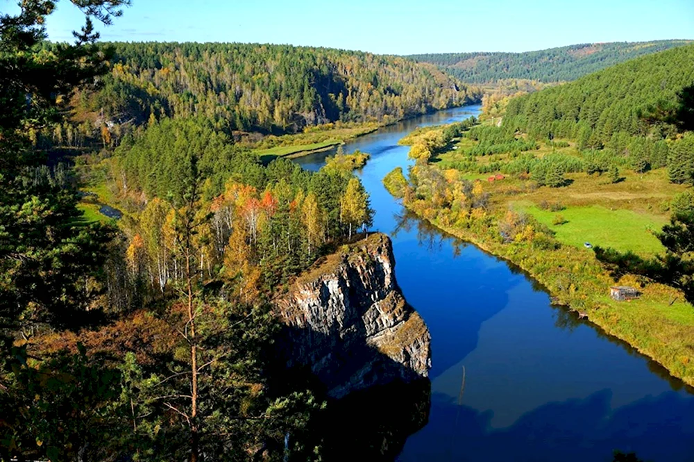 Южный Урал природа река Юрюзань