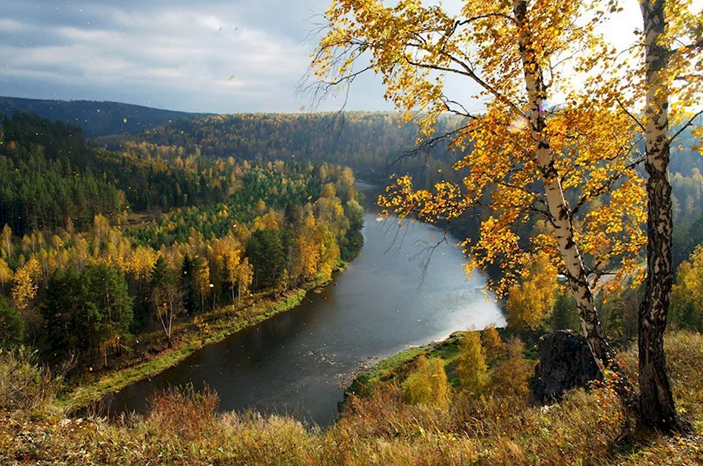 Южный Урал природа река Юрюзань