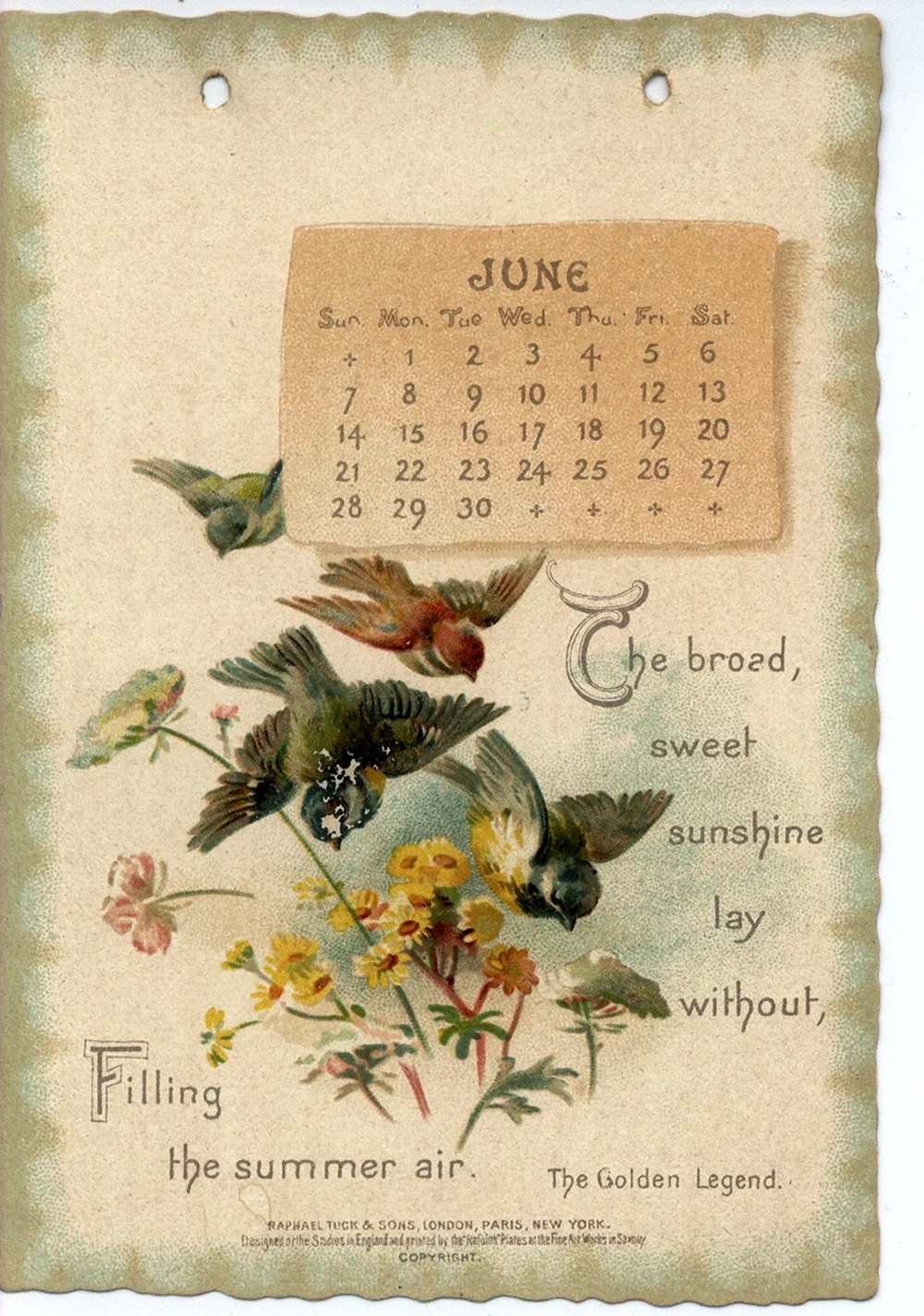 Календарь 1896