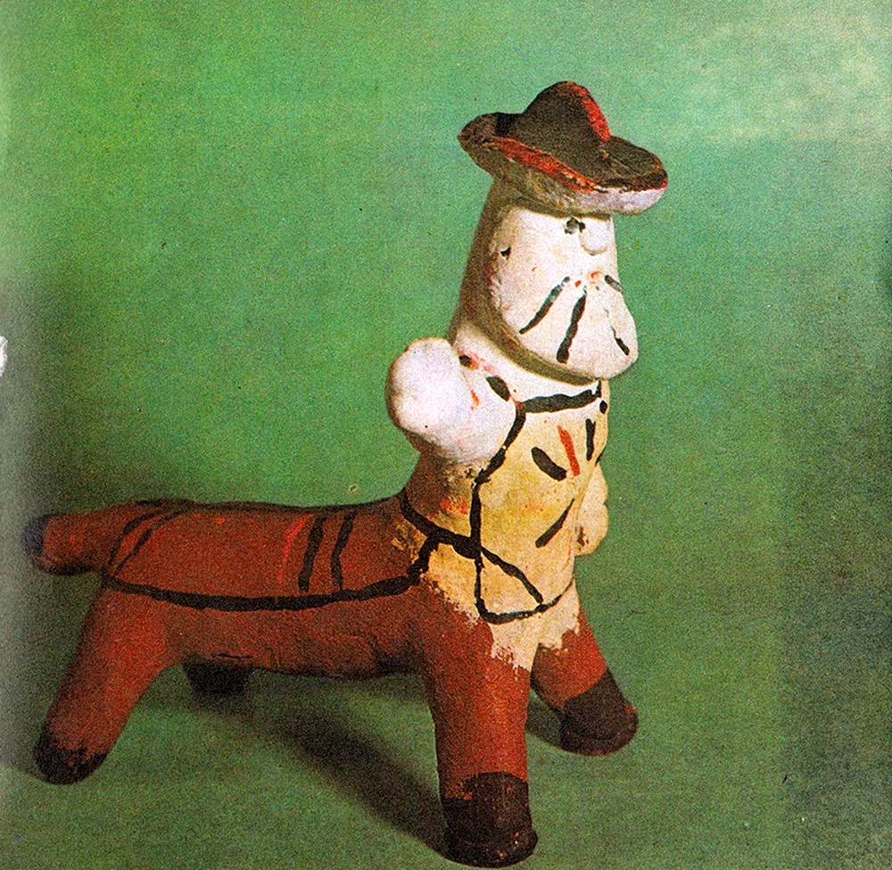 Каргопольская глиняная игрушка Полкан