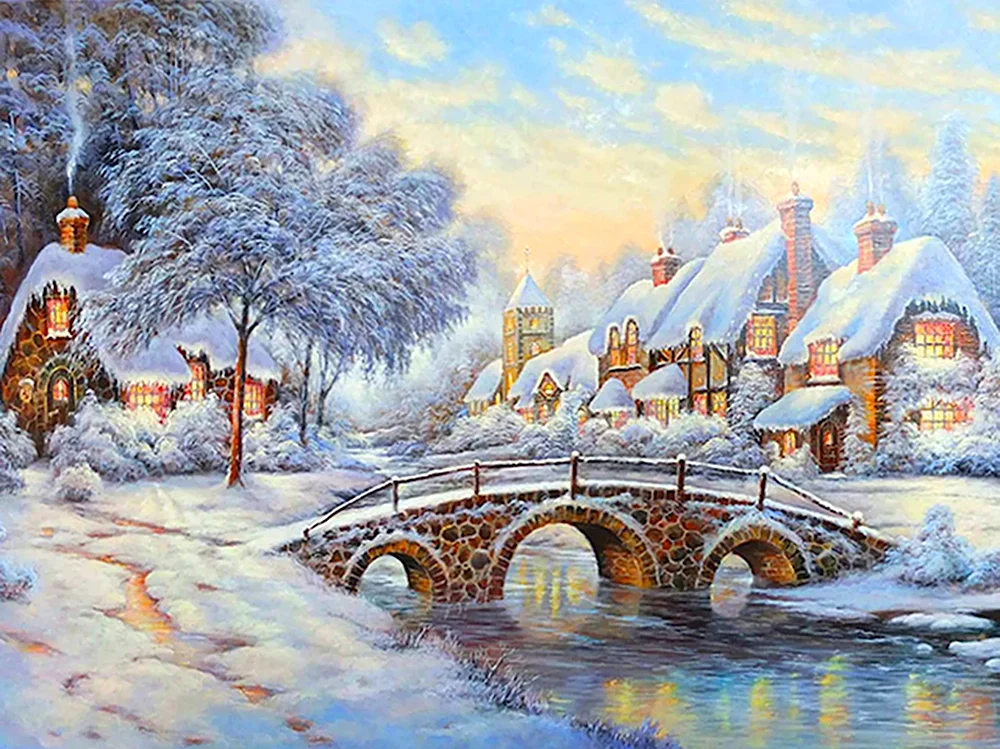 Карл Валенте художник зимний