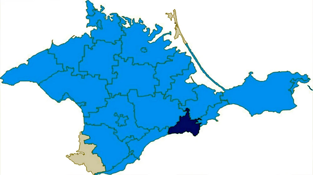 Карта Джанкойского района Крыма