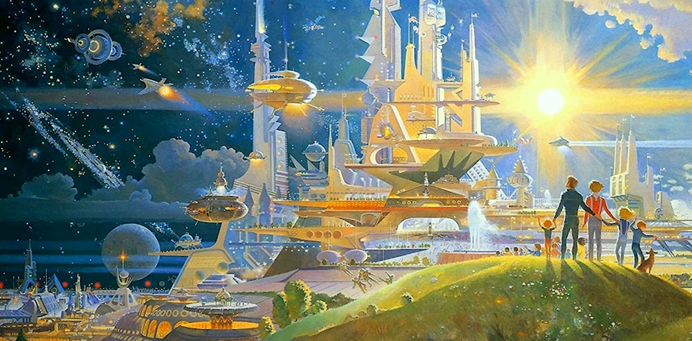 Картины города будущего Роберта МАККОЛЛА