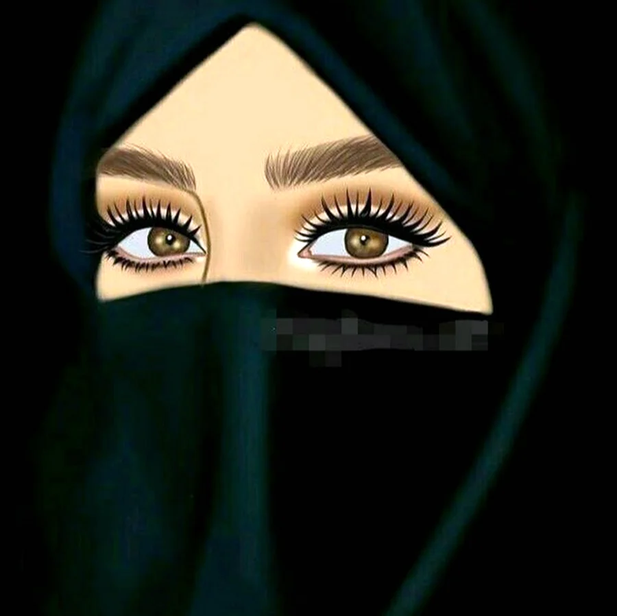 Хиджаб девушки на аватар