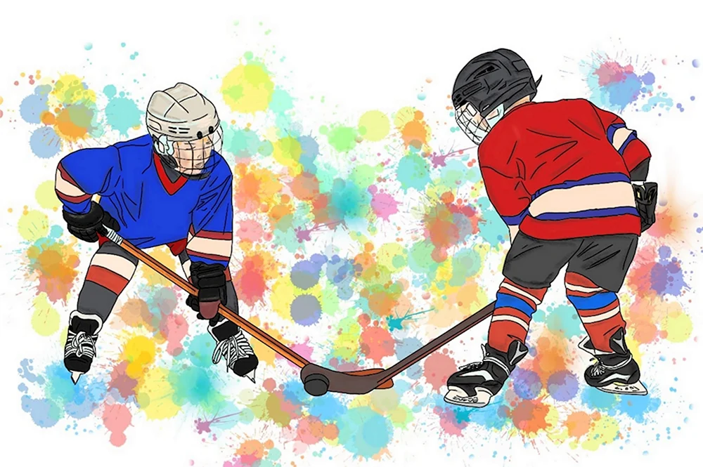 Хоккей иллюстрация