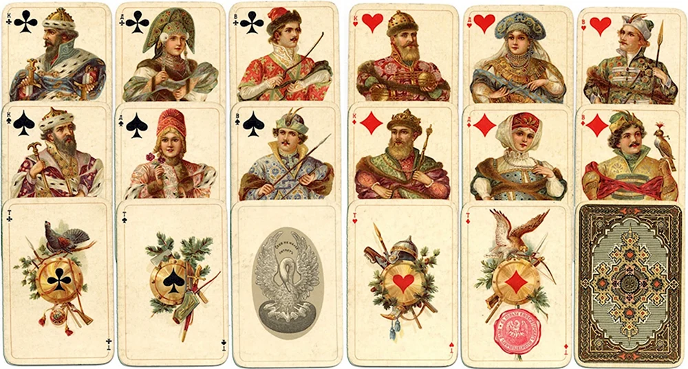 Колода игральных карт русский стиль 1911 года