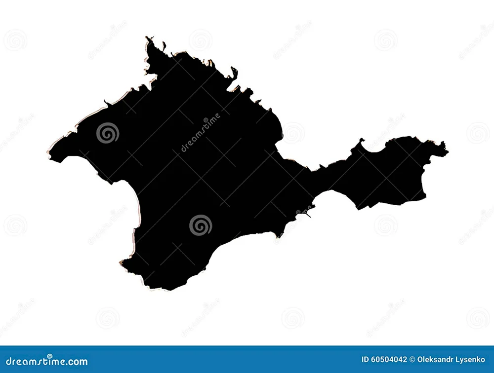Контур полуострова Крым