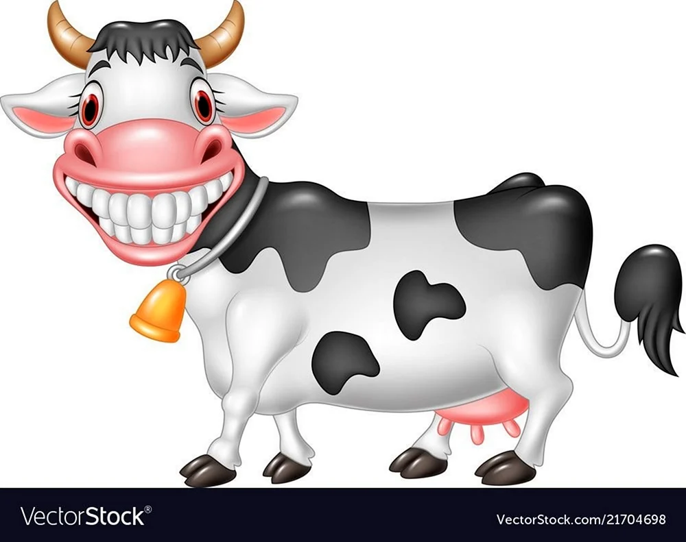 Корова смеется