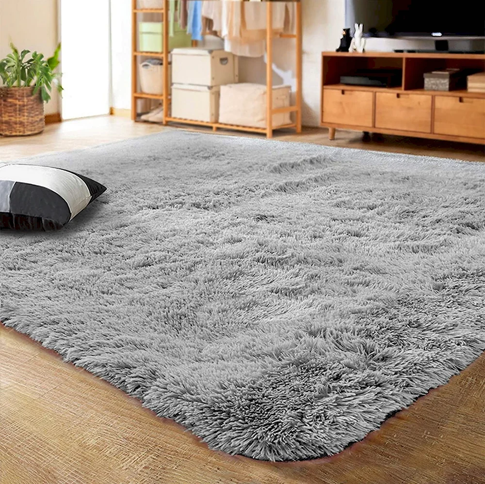 Ковер Shaggy fluffy f004a 66 Grey