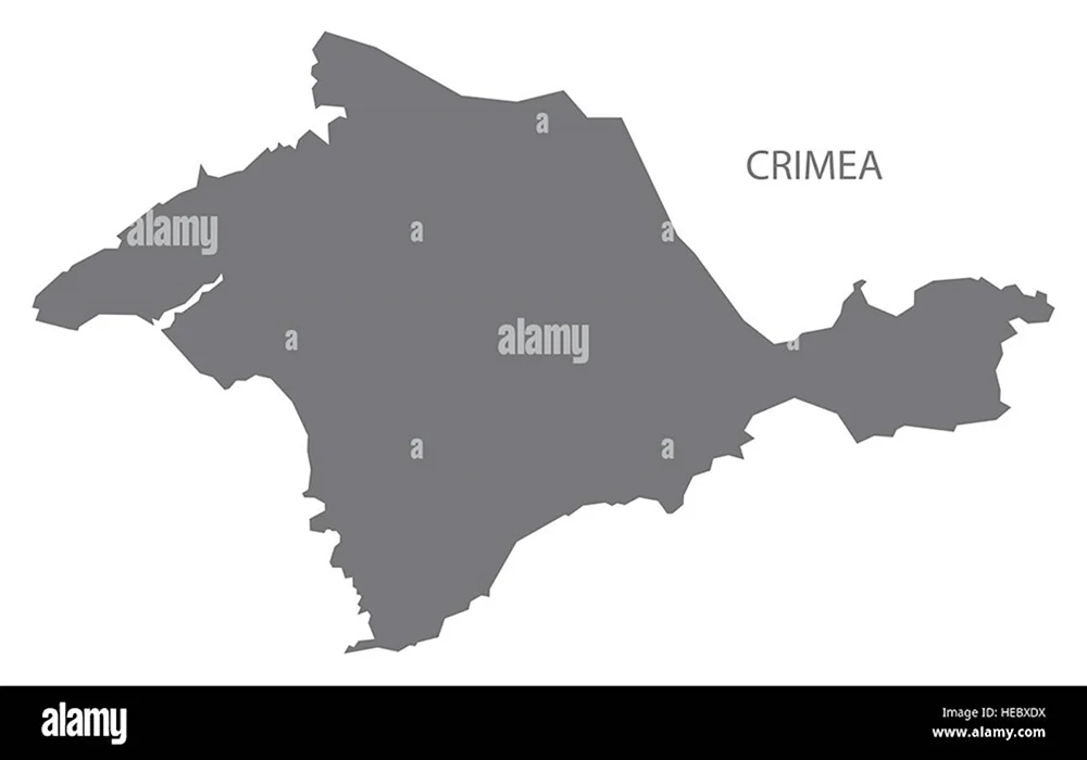 Крым очертания полуострова