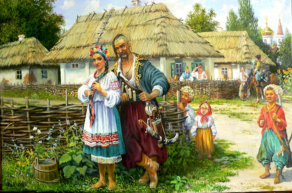 Кубанский казачий художник Андрей Лях