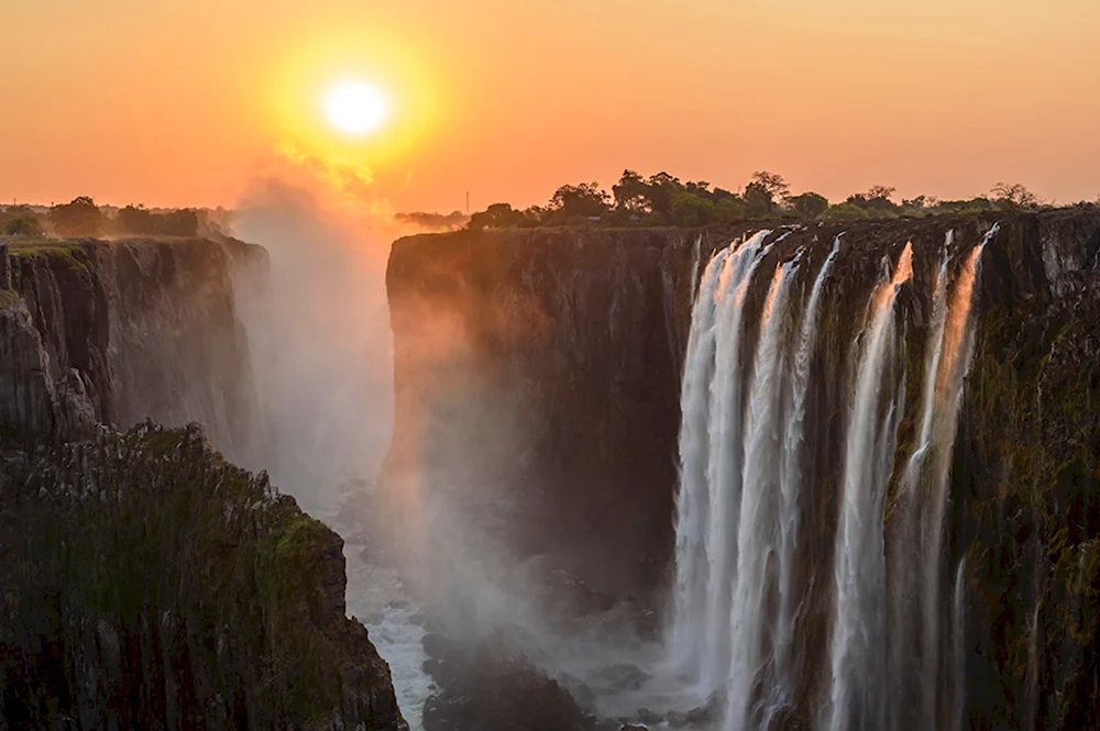 Ла Алегрия водопад Ботсвана