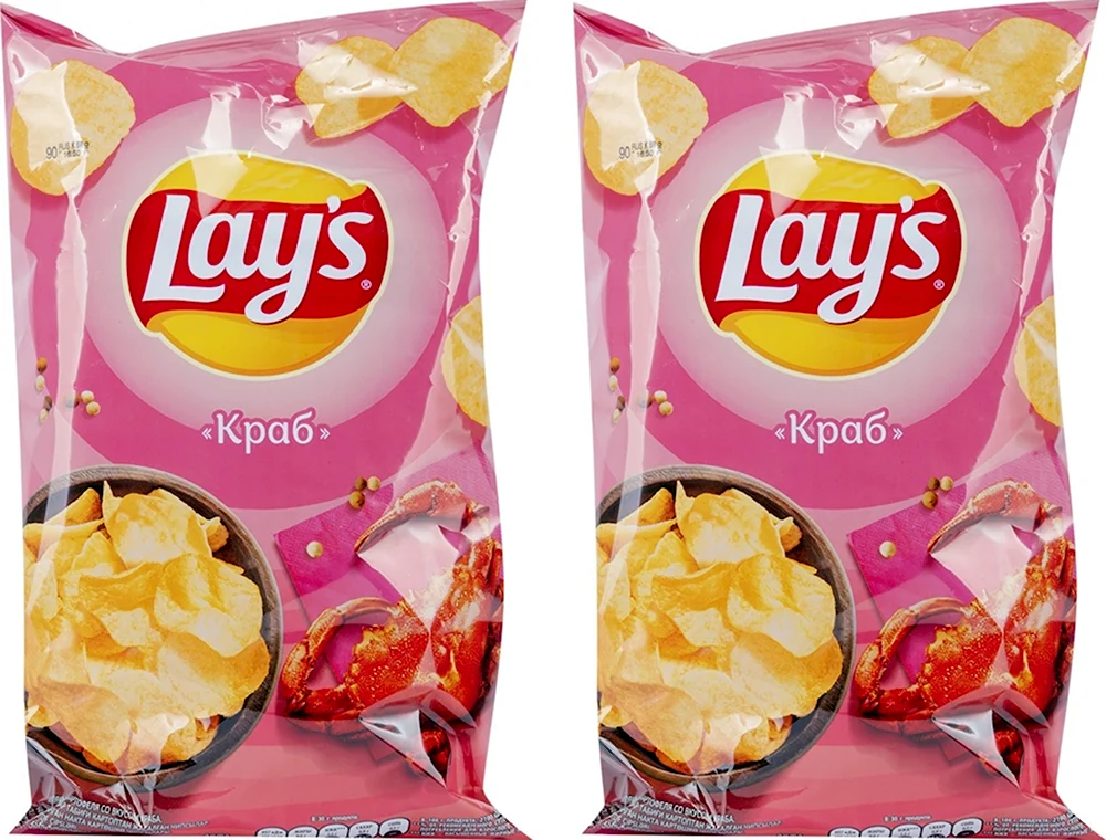 Lays чипсы lays краб 90г