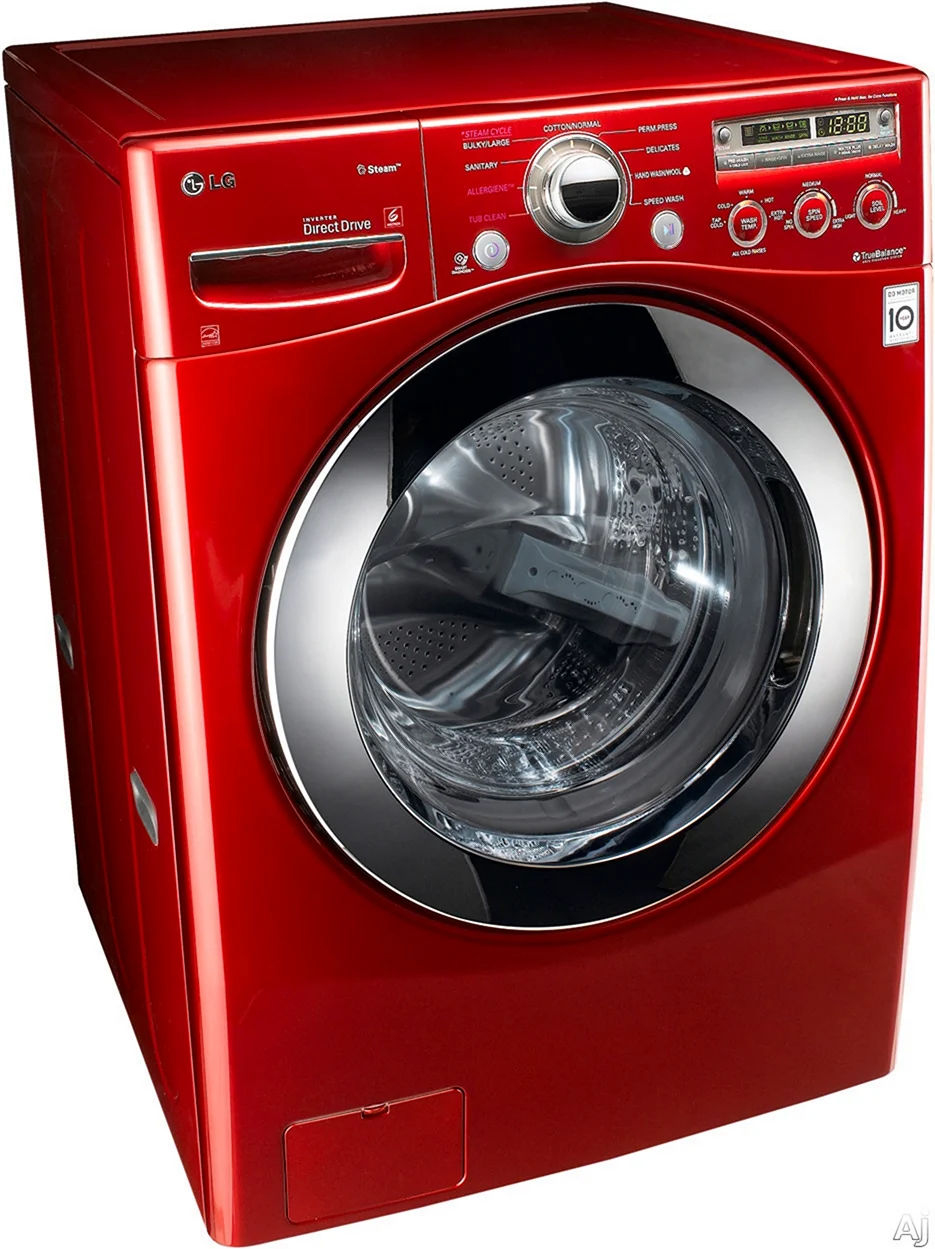 LG стиральная машинка красная dlgx3071r