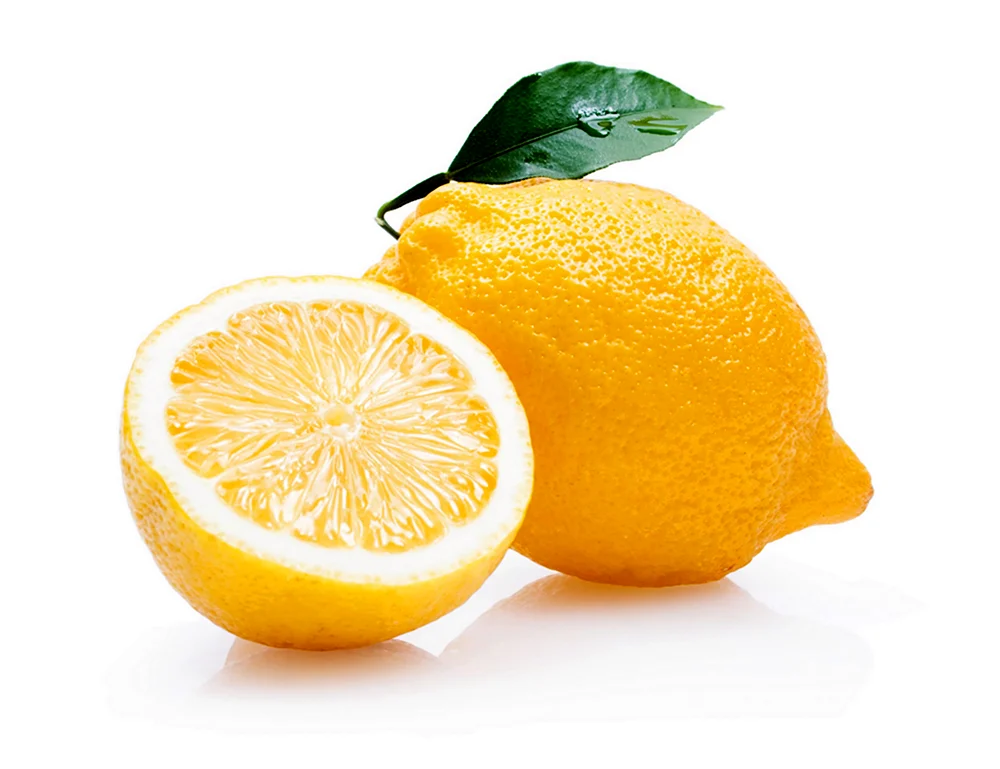 Лимон на прозрачном фоне