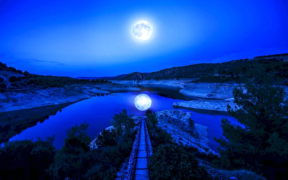 Лунный свет над Фирвальдштетским озером