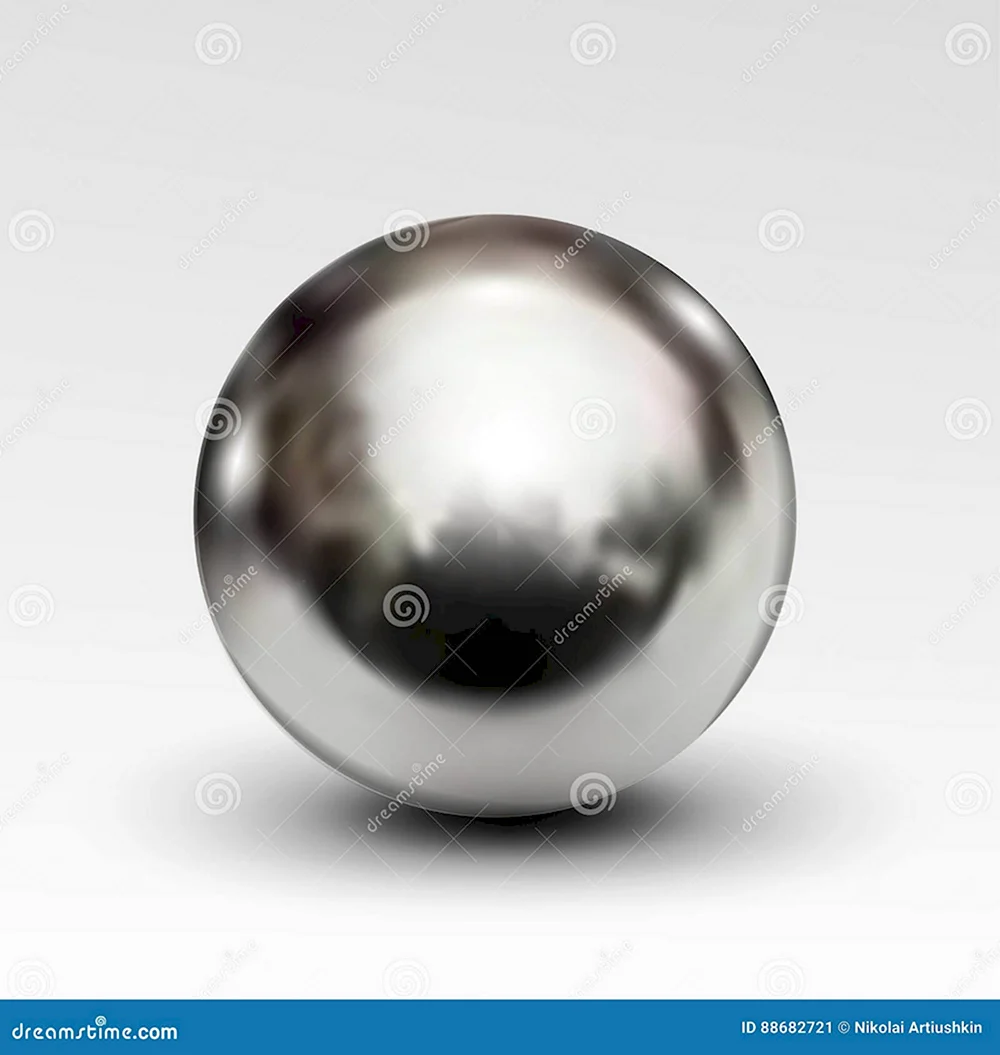 Матовый металлический шар