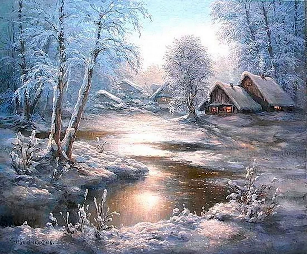 Михаил Сатаров зимний пейзаж