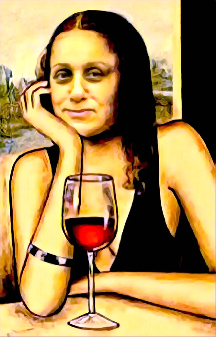 Мона Лиза с вином