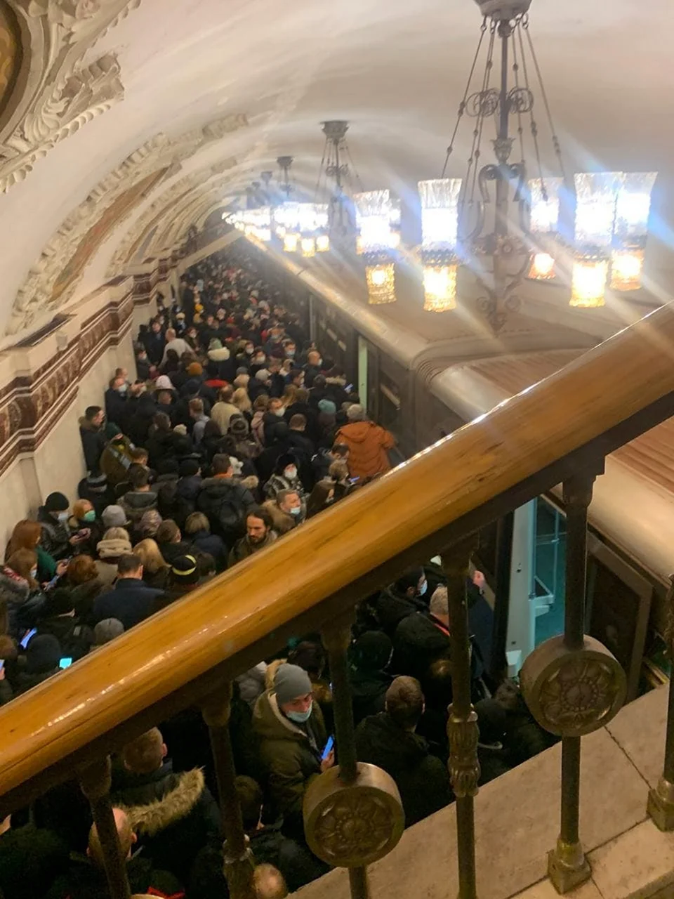 Московский метрополитен голубая ветка