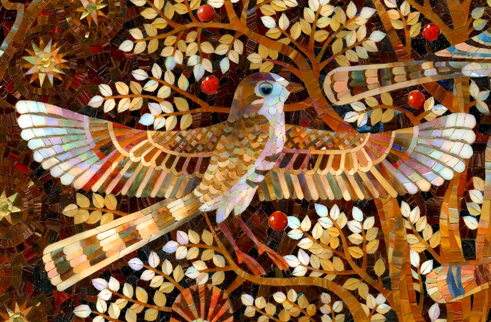 Мозаика с животными флорентийская мозаика