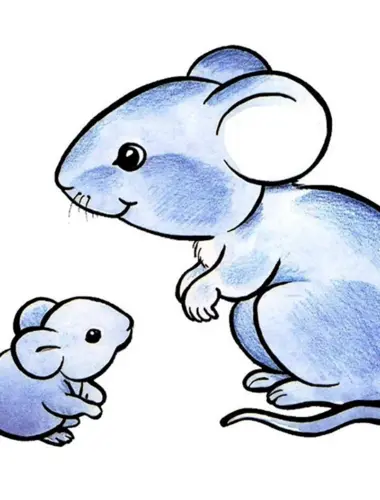 Мышка животных для детей