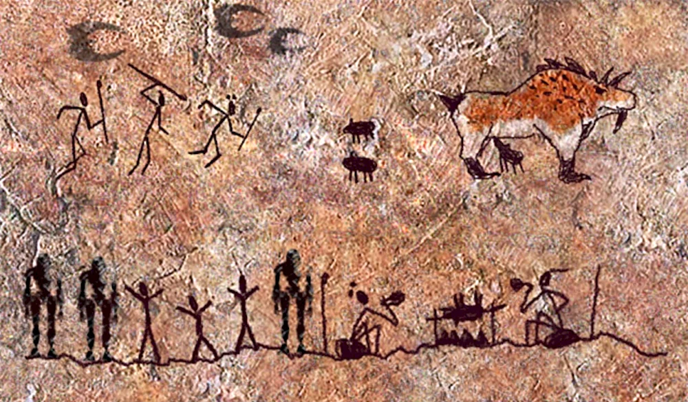 Наскальные живописи 1 древних людей