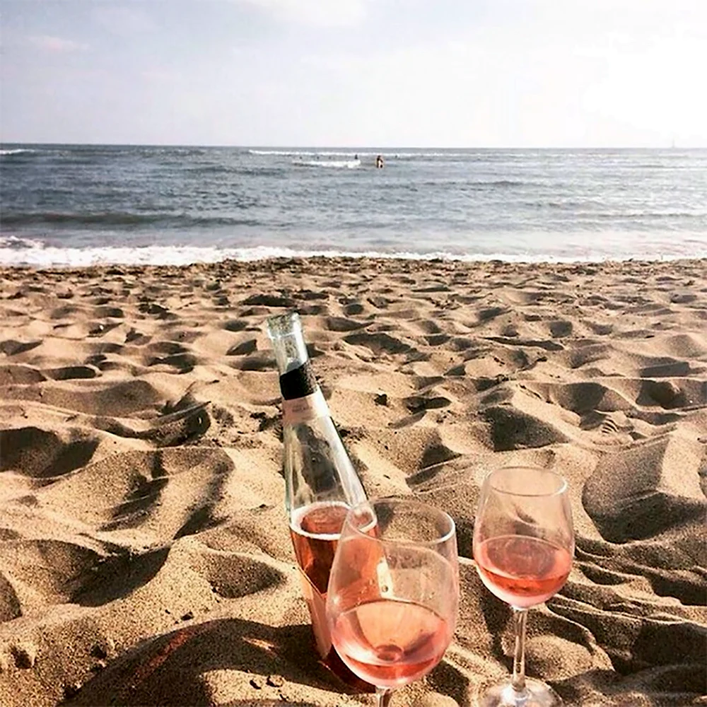 Настроение пить вино у моря