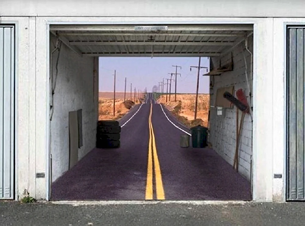 Необычные гаражные ворота
