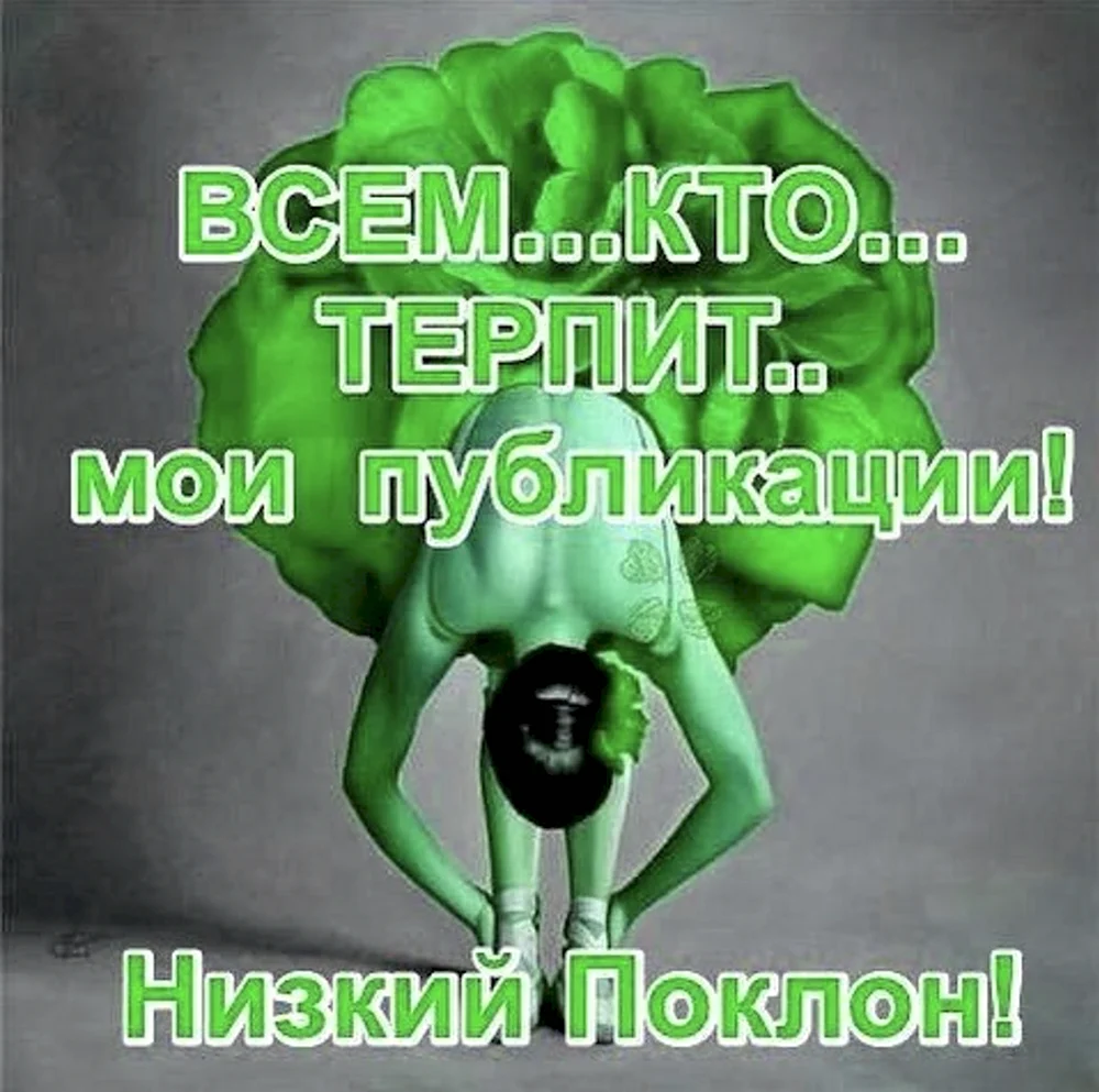 Низкий поклон кто терпит Мои публикации