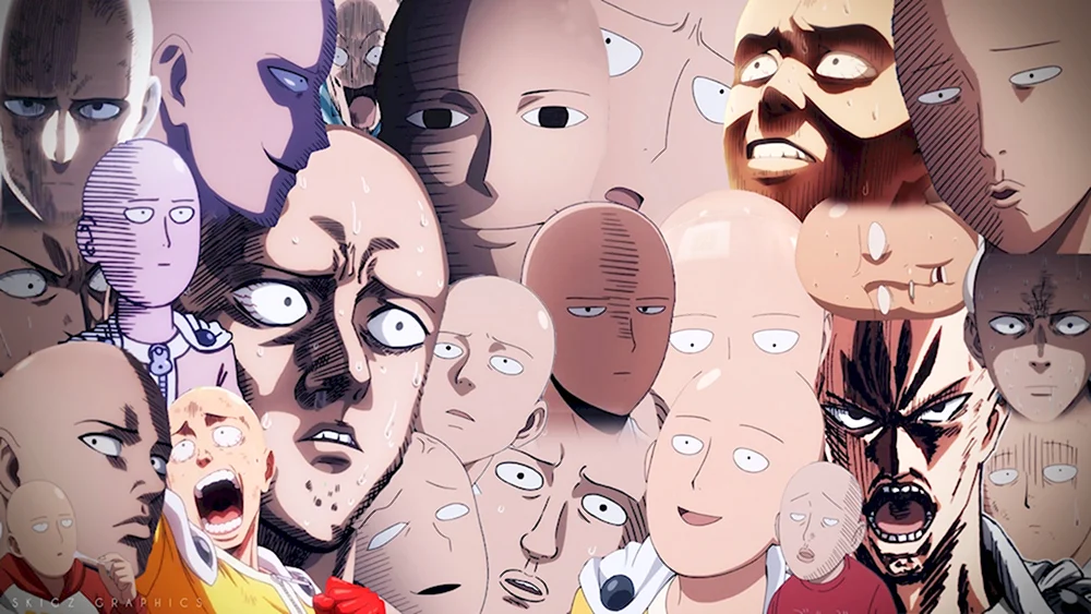 Onepunchman Сайтама лица