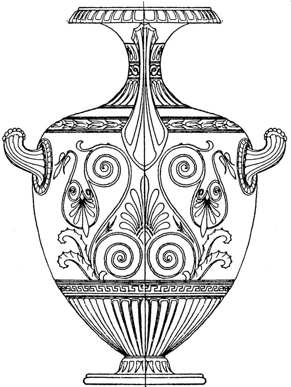 Орнамент вазы древней Греции ПЕЛИКА