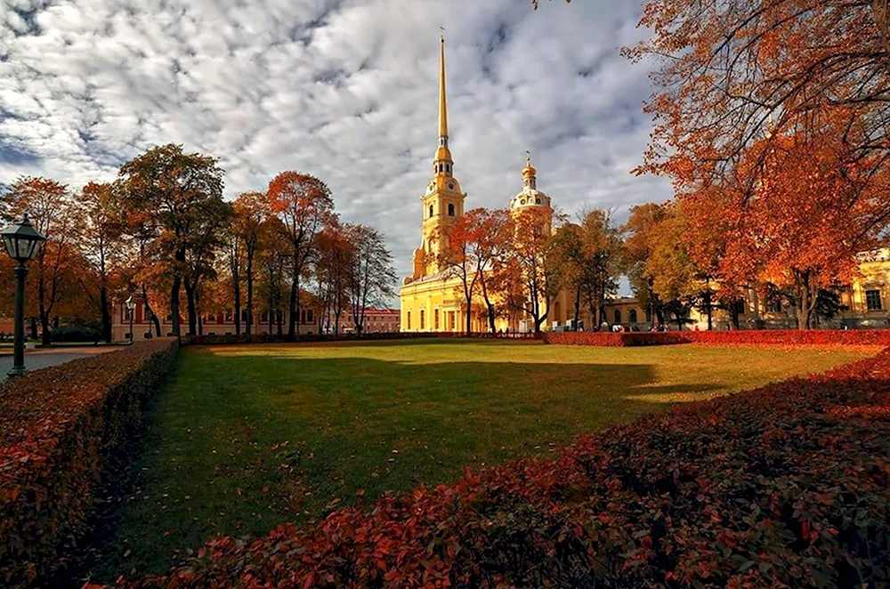Осень Петропавловская крепость Санкт-Петербург