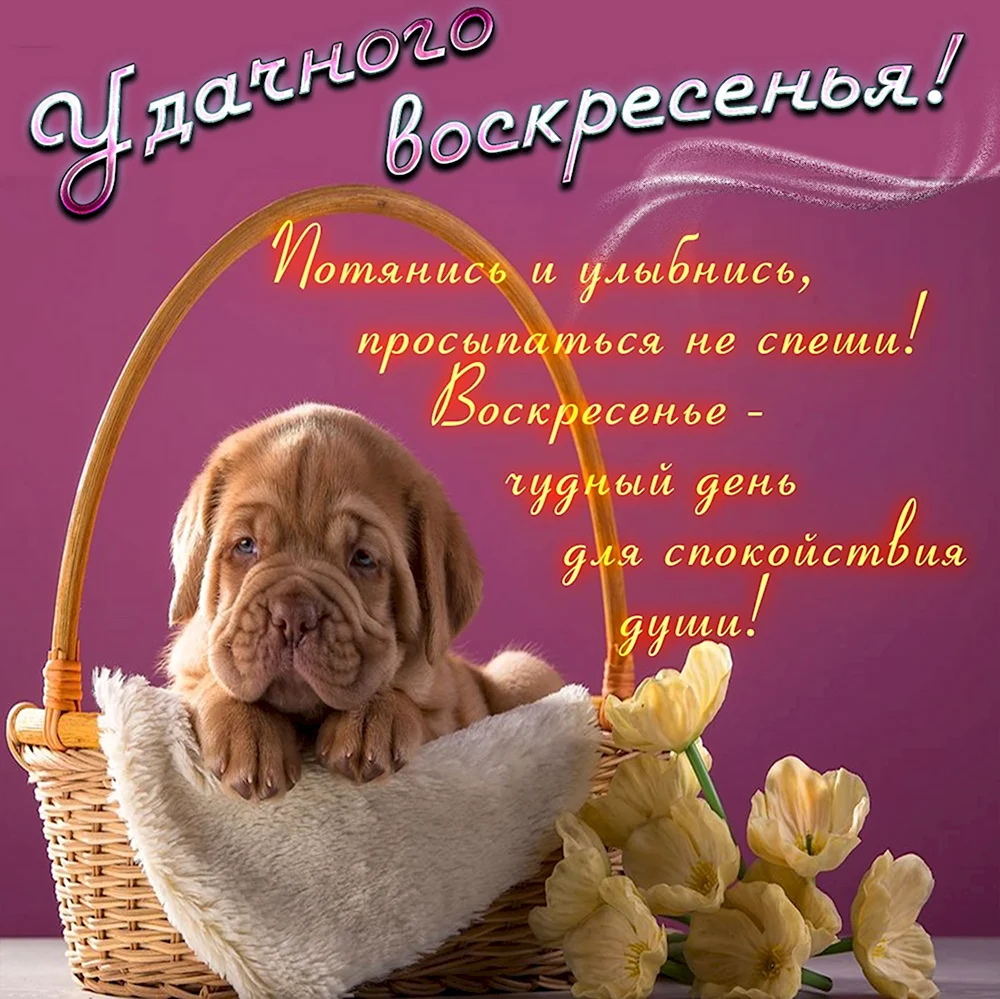 Открытки с воскресеньем