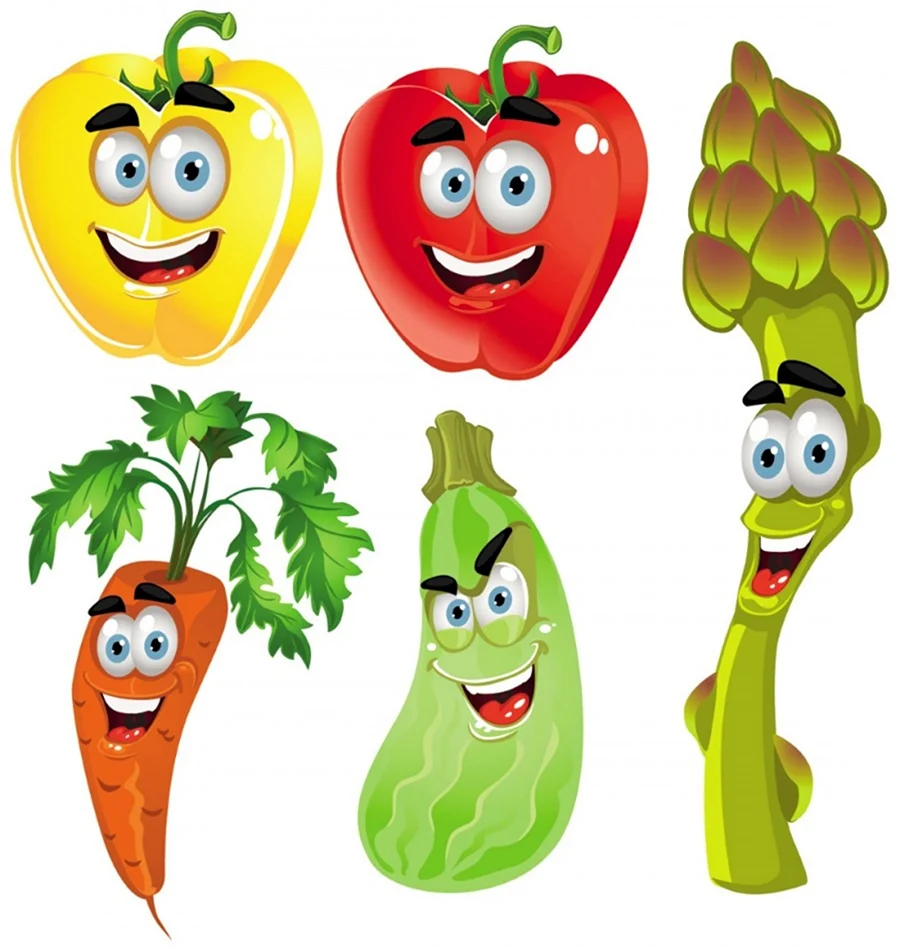 Овощи с глазками для детей