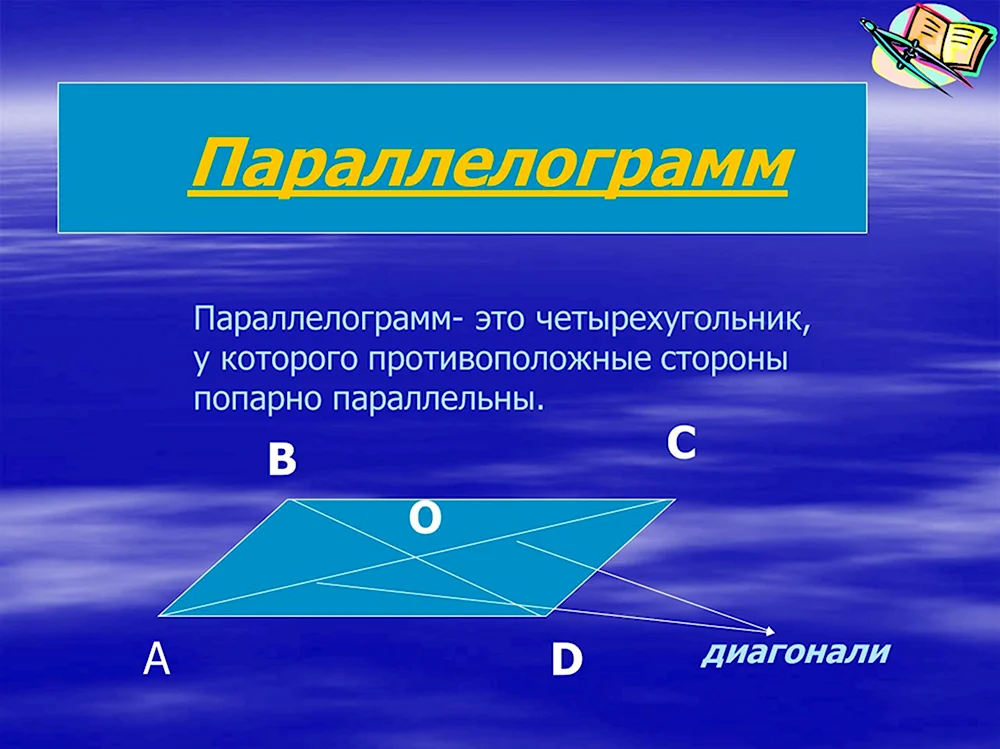 У параллелограмма стороны попарно равны