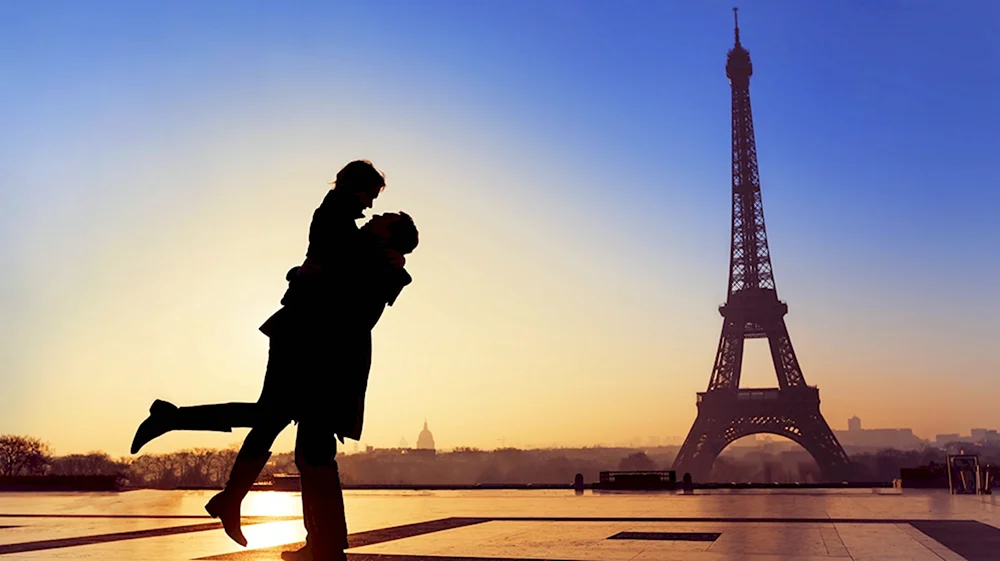 Париж Эйфелева башня романтика