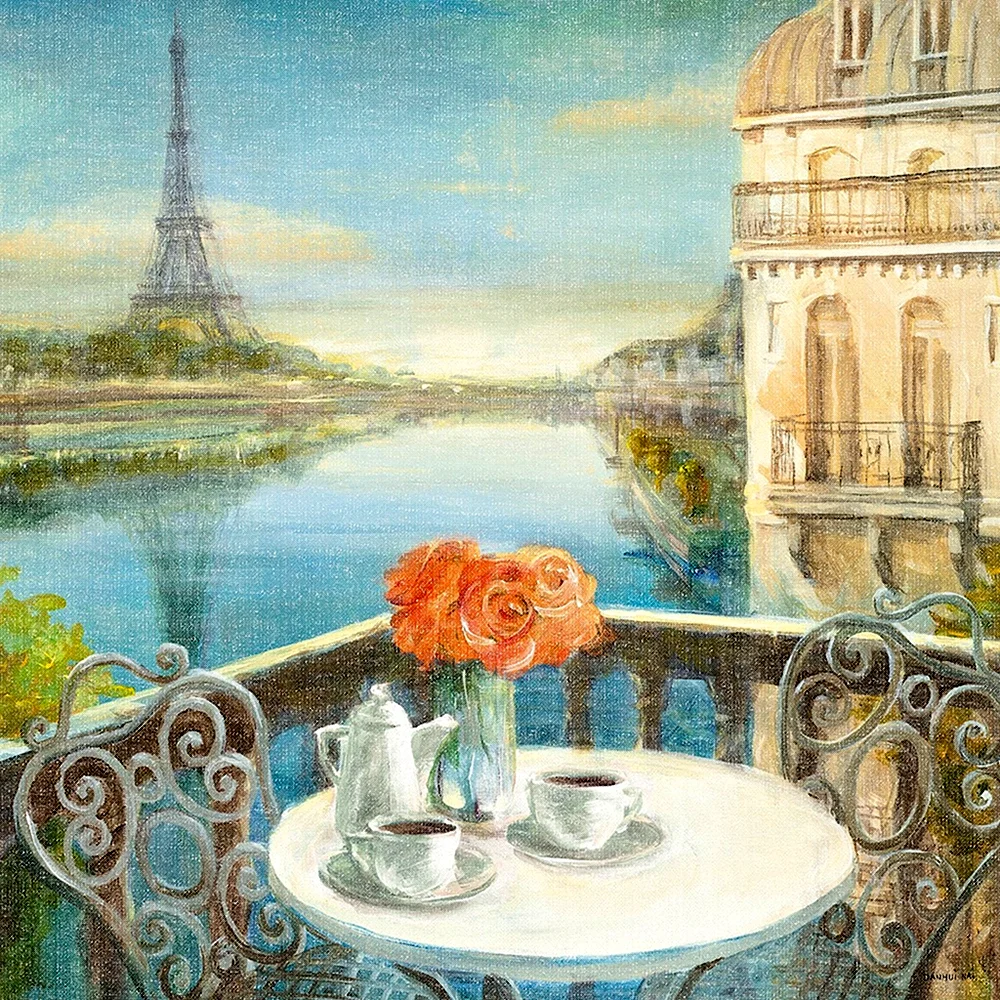 Парижский балкончик живопись