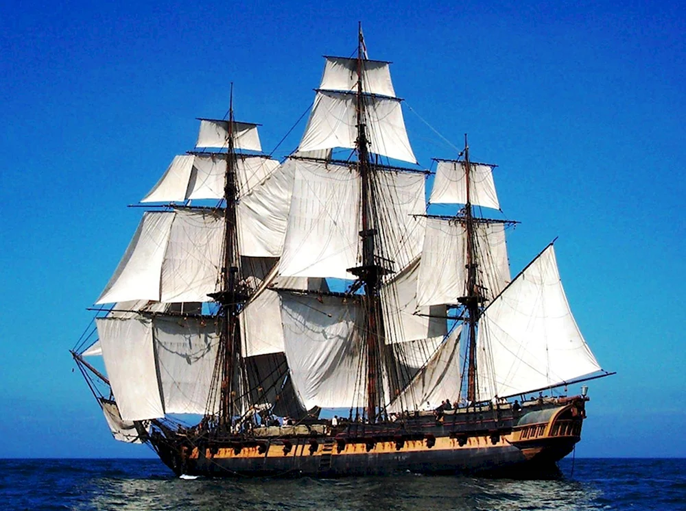 Парусные корабли 17 века Корвет