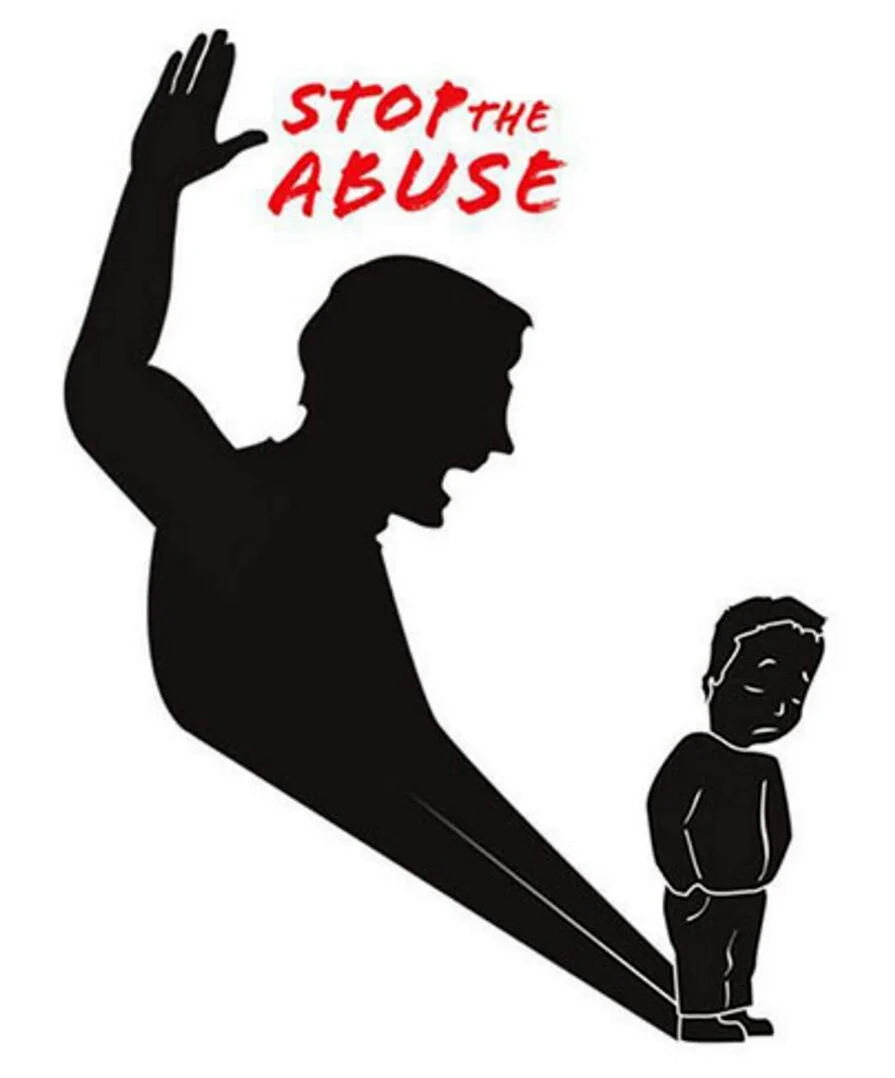 Плакат против насилия над детьми