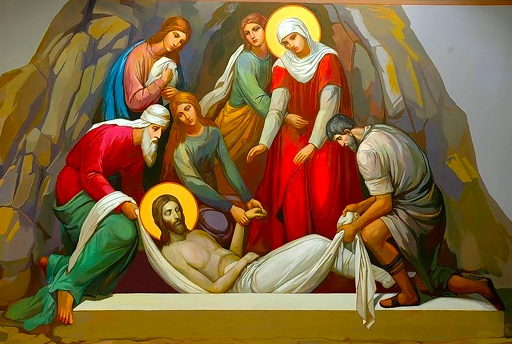 Погребение Христа икона